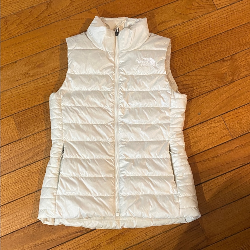 The North Face down zip up vest jacket XS women